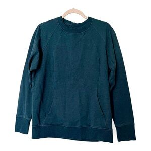 Lululemon sweatshirt dark teal front pocket